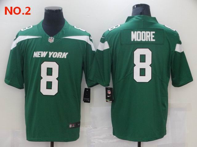 Men's New York Jets #8 Elijah Moore Jersey NO.2;